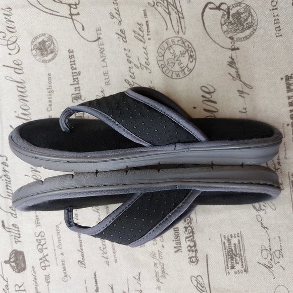 Dearfoams Perfed Nylon Women's Thong Slip On Slippers / Sandals Large (9-10) - Picture 4 of 9